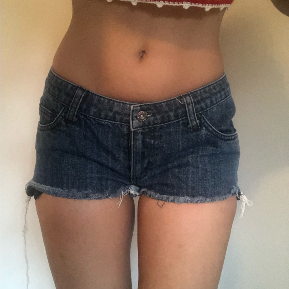 Bundle Rainbow crop top and jean short shorts - Picture 3 of 4
